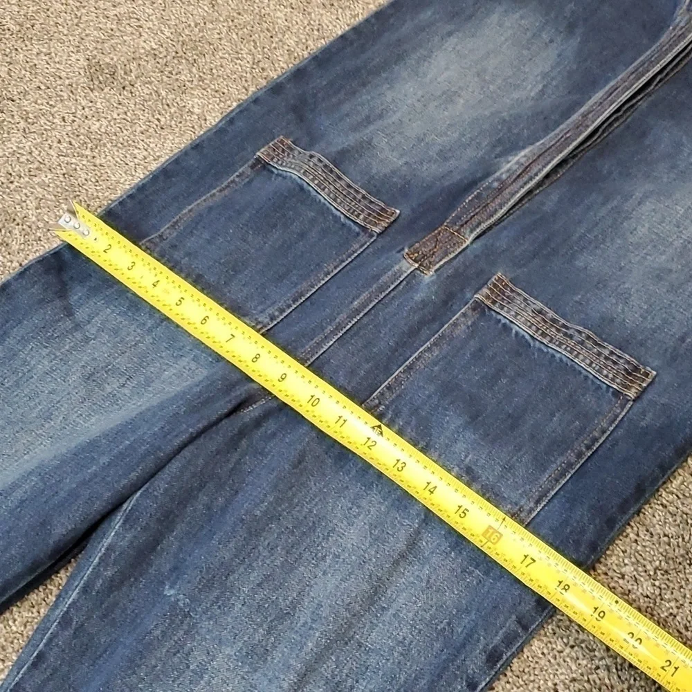NWR Sandrine Rose X Free People Distressed Y2K 90s jumpsuit coverall jeans XS